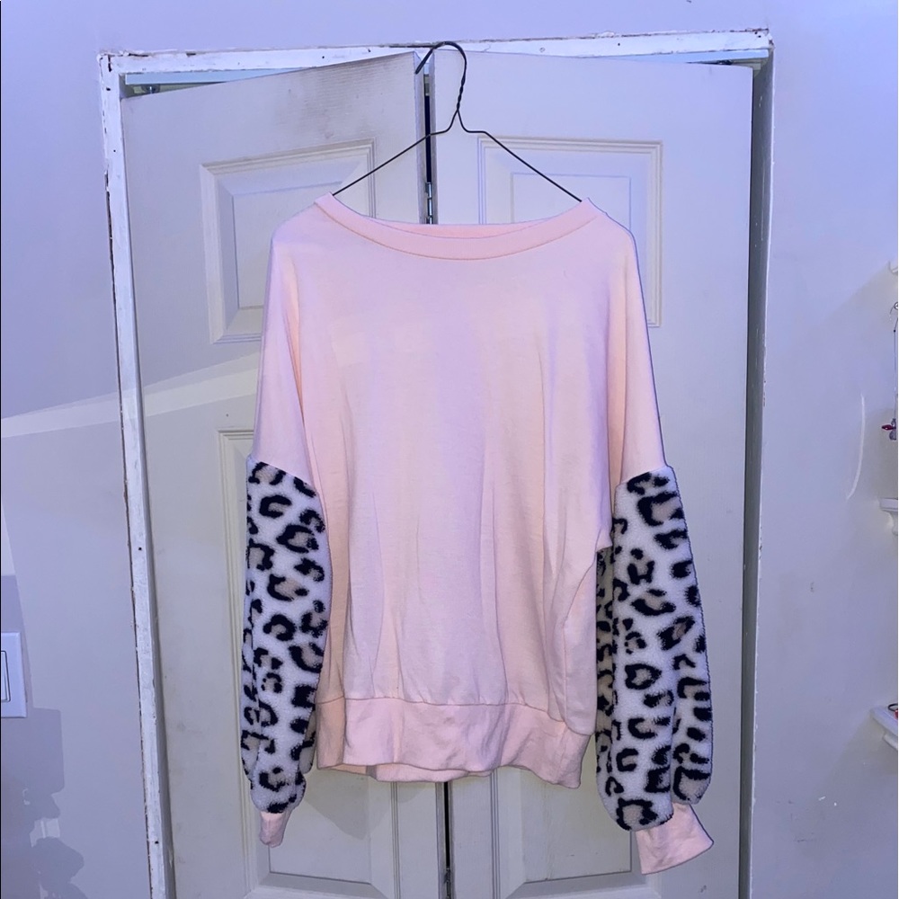 Pink and Cheeta Sweater